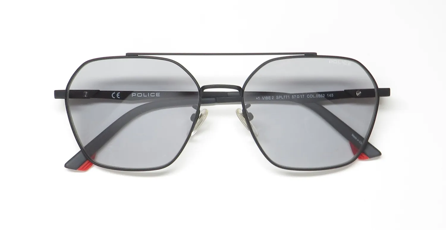 Police Spl771 0552 Sunglasses Matte Grey 57mm 2