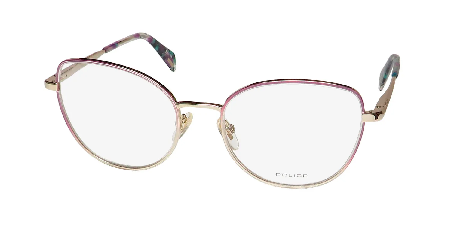 Police Vpl839 Crayon 2 0sna Eyeglasses Gold 52mm