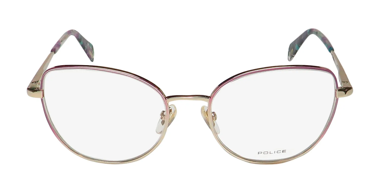 Police Vpl839 Crayon 2 0sna Eyeglasses Gold 52mm 3