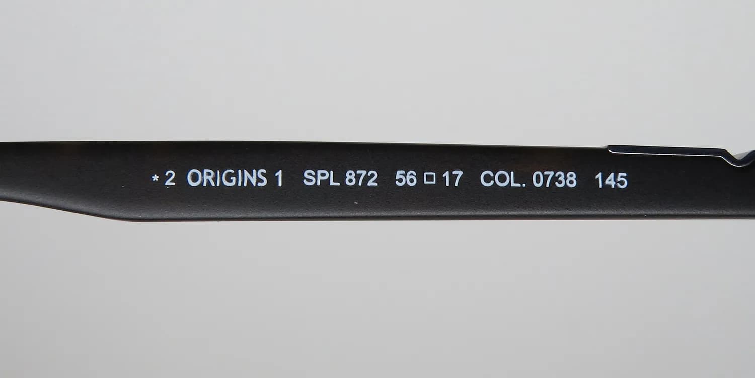 Police Spl872 Origins 1 0738 Sunglasses Tortoise 56mm 8