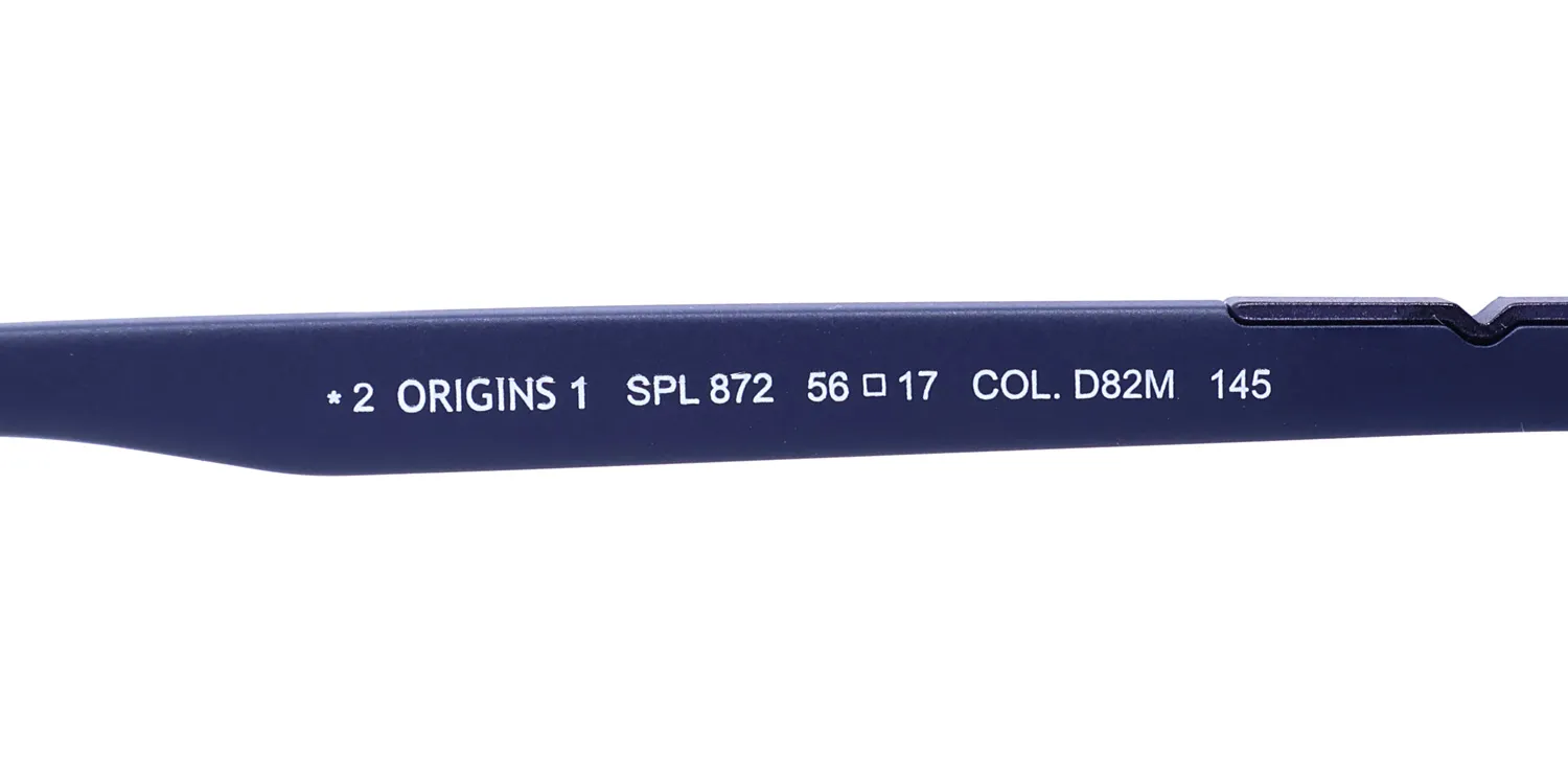 Police Spl872 Origins 1 d82m Sunglasses Matte Blue 56mm 7