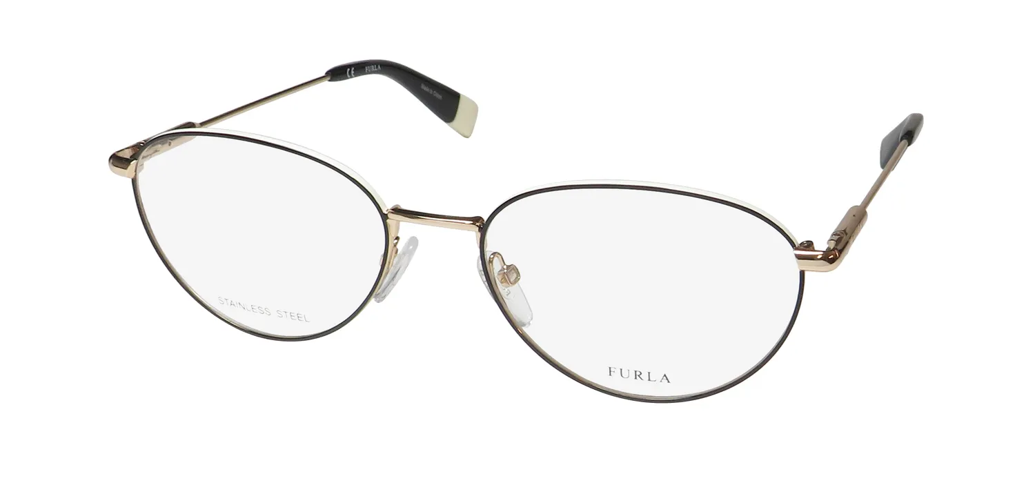Furla Vfu302 0301 Eyeglasses Black 53mm