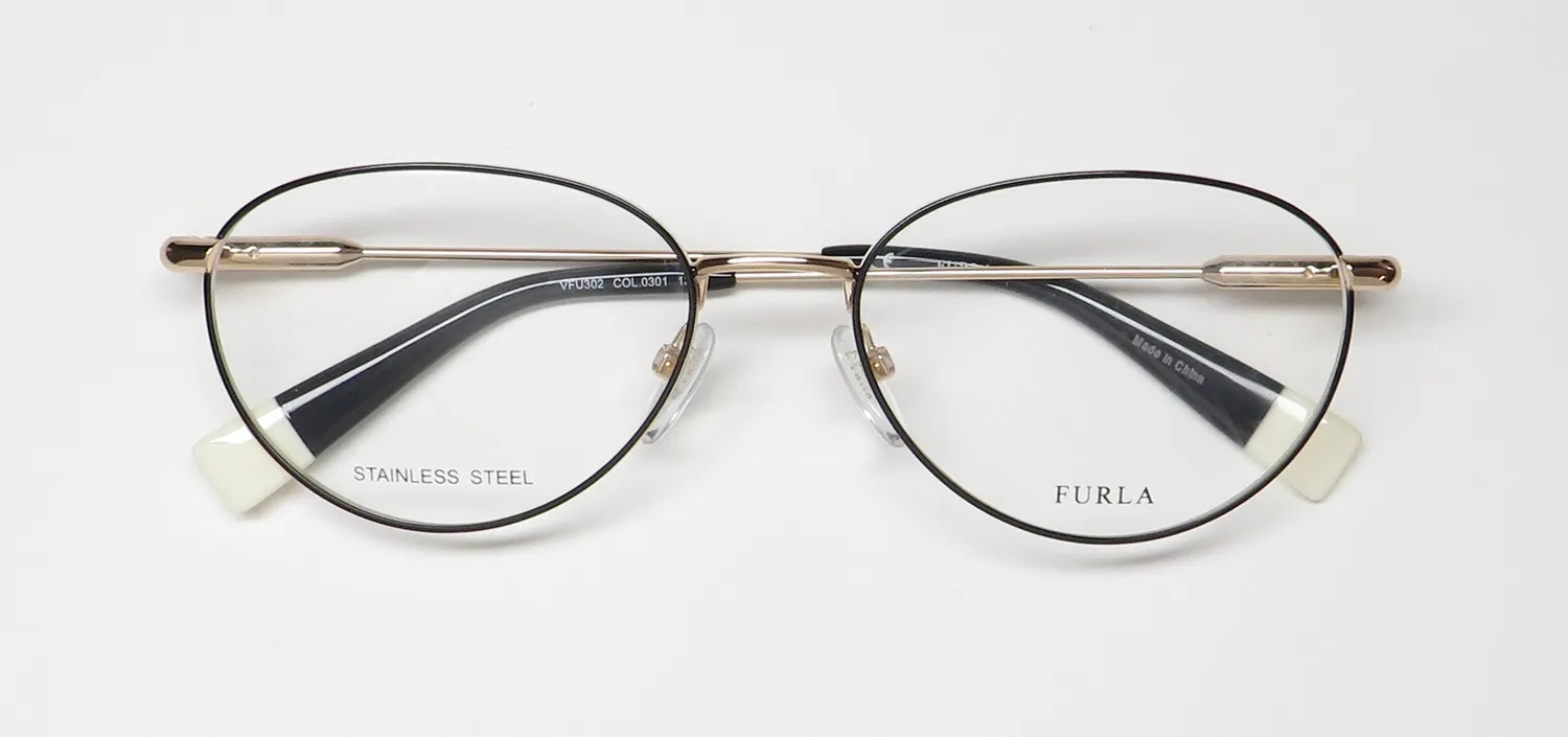 Furla Vfu302 0301 Eyeglasses Black 53mm 2