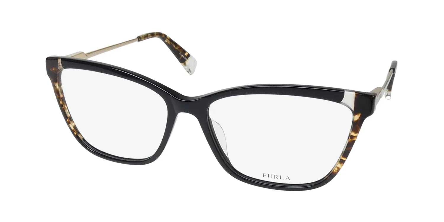 Furla Vfu293 700y Eyeglasses Black 55mm