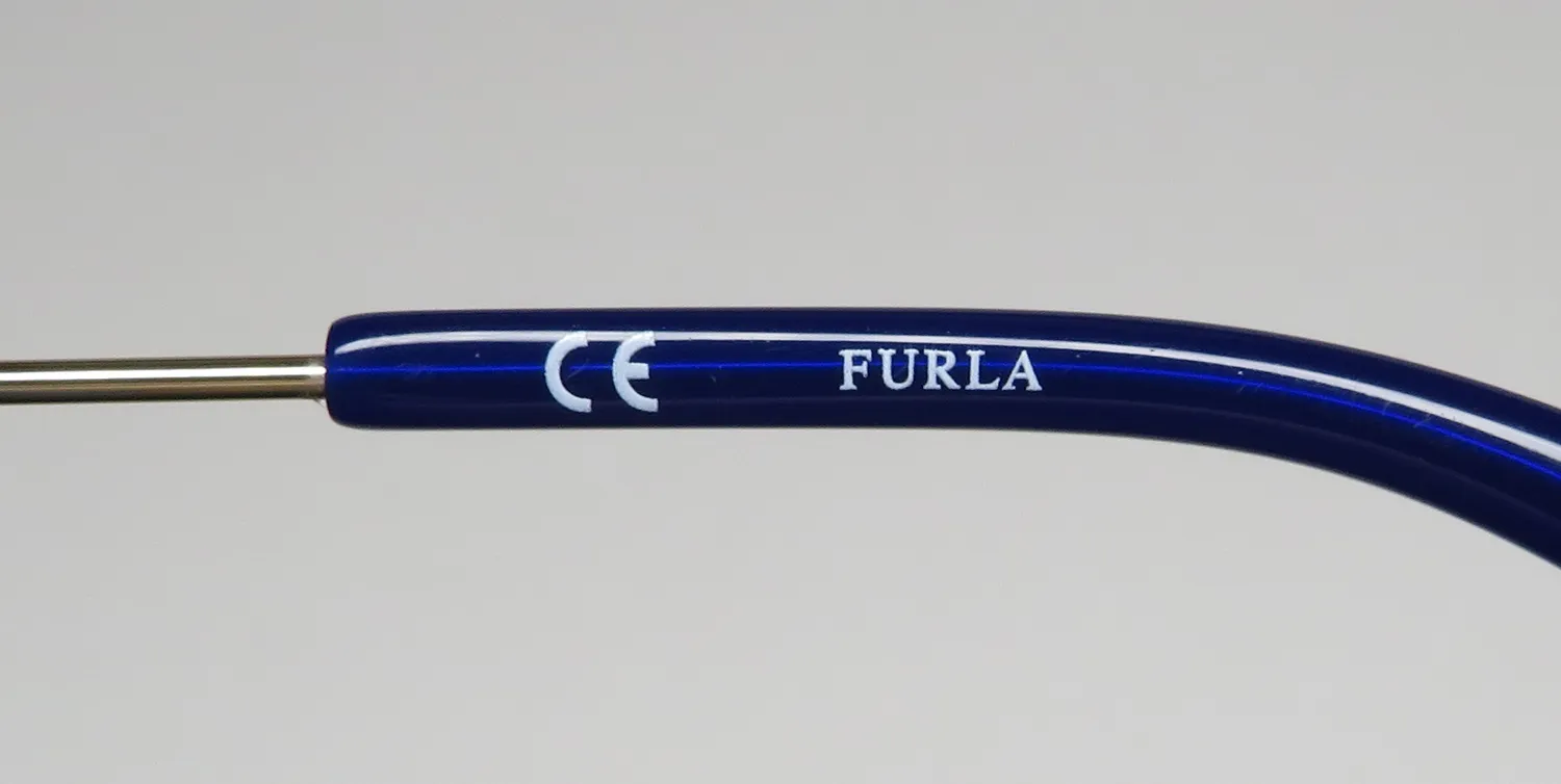 Furla Vfu297 03gr Eyeglasses Blue 50mm 7