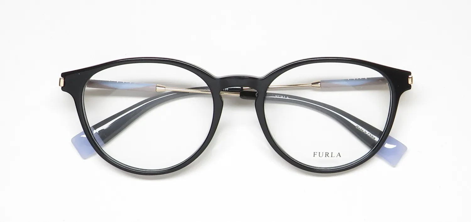 Furla Vfu297 0700 Eyeglasses Black 50mm 2
