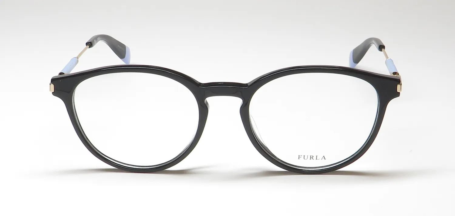 Furla Vfu297 0700 Eyeglasses Black 50mm 3