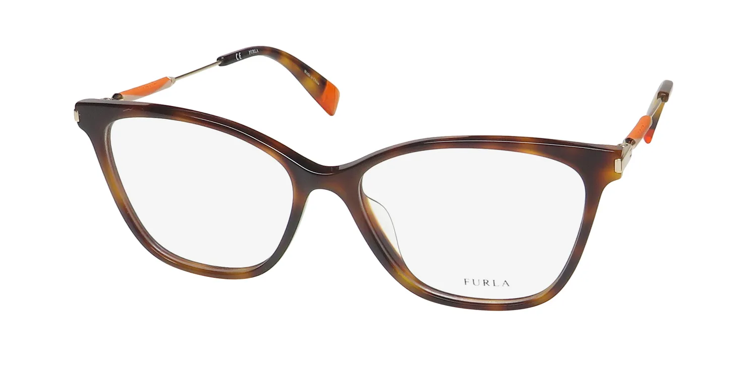 Furla Vfu298 0752 Eyeglasses Tortoise 54mm
