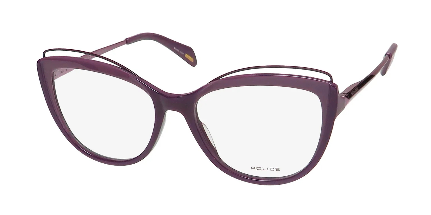 Police Vpl931 Mascara 4 0gbc Eyeglasses Purple 53mm