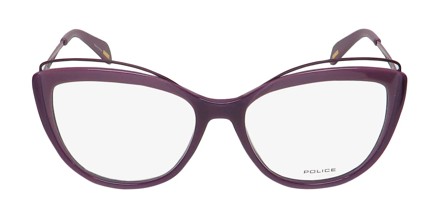 Police Vpl931 Mascara 4 0gbc Eyeglasses Purple 53mm 3