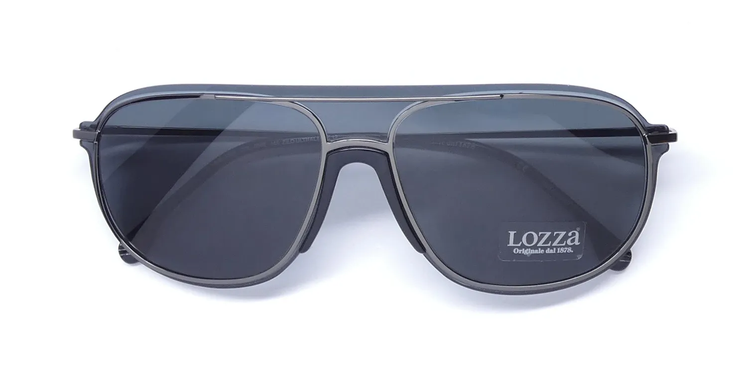 Lozza Sl2338 Zilo Ultralight 12 0568 Sunglasses Gunmetal 99mm 2