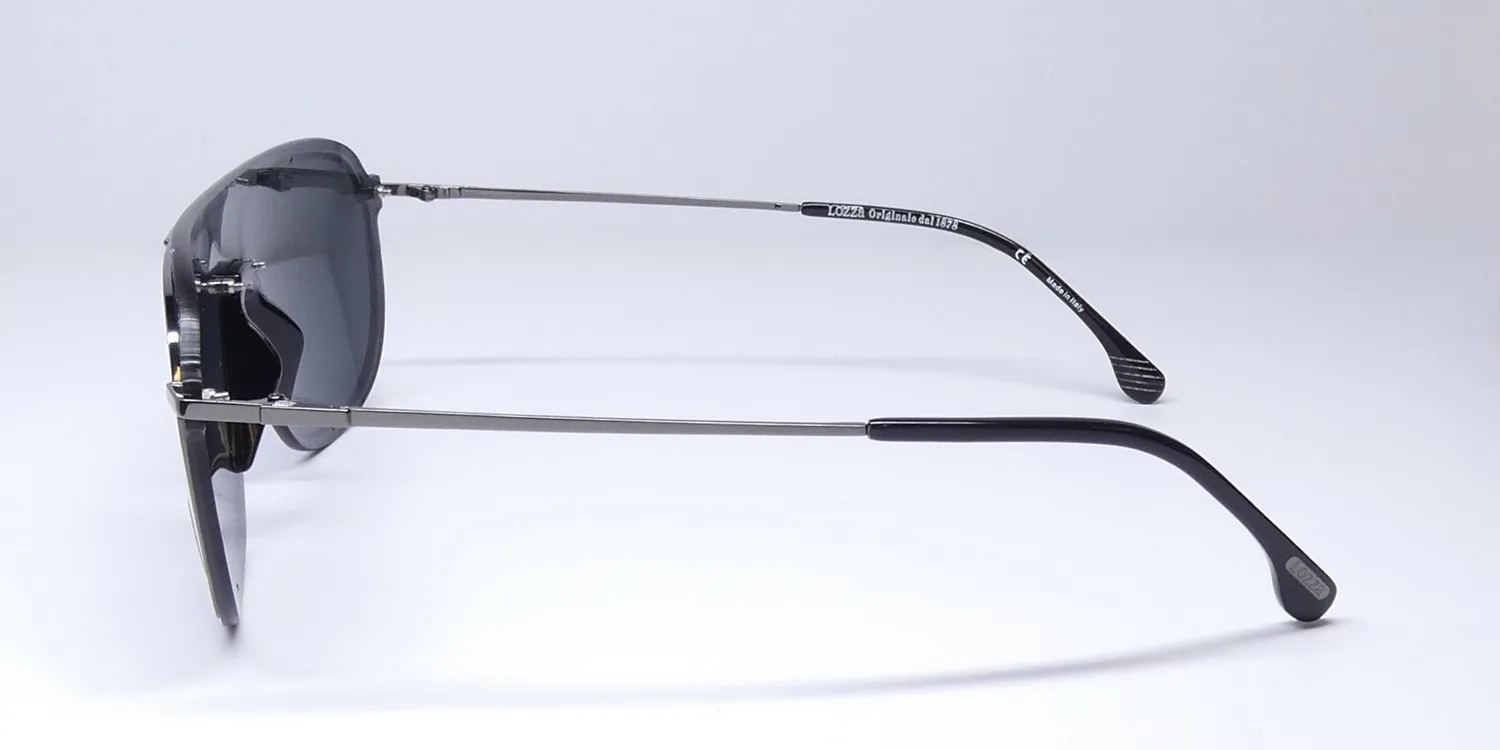 Lozza Sl2338 Zilo Ultralight 12 0568 Sunglasses Gunmetal 99mm 4