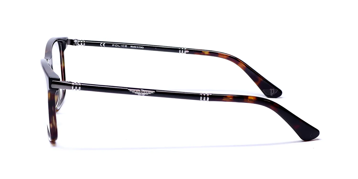 Police Vpl953 Origins 14 0722 Eyeglasses Tortoise 54mm 4
