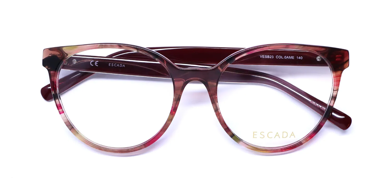 Escada Vesb23 0ame Eyeglasses Red 53mm 2