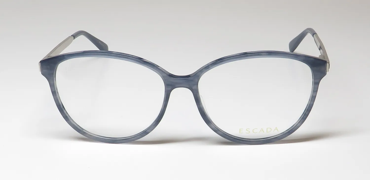 Escada Vesb27 06xb Eyeglasses Striped Blue 55mm 3