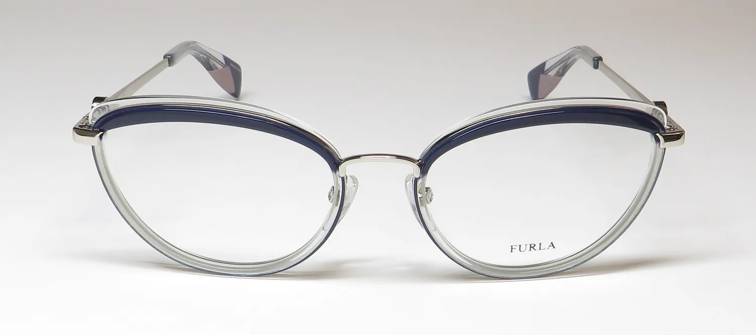 Furla VFU357 0e70 Eyeglasses Blue 54mm 3