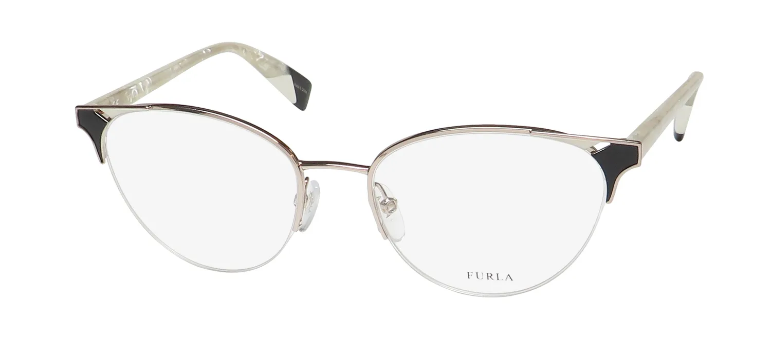 Furla Vfu361 0492 Eyeglasses Silver 53mm
