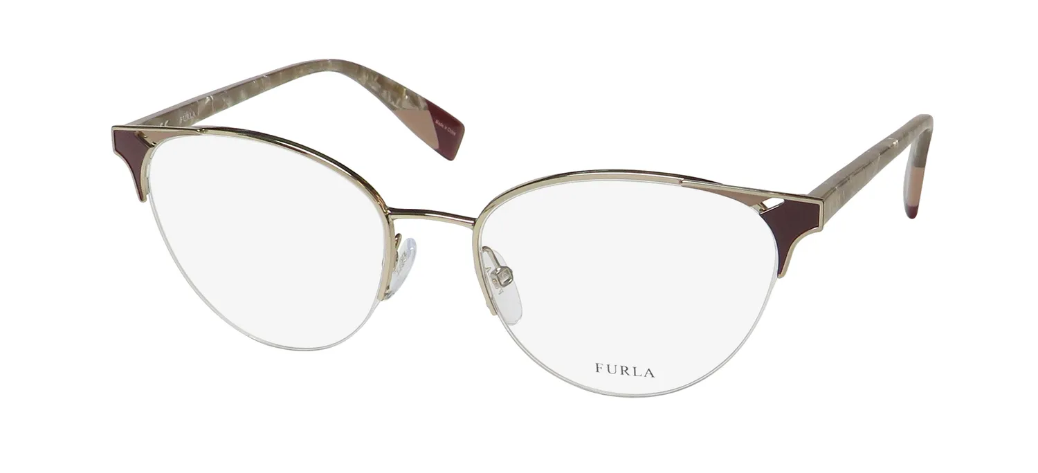 Furla Vfu361 08md Eyeglasses Gold 53mm