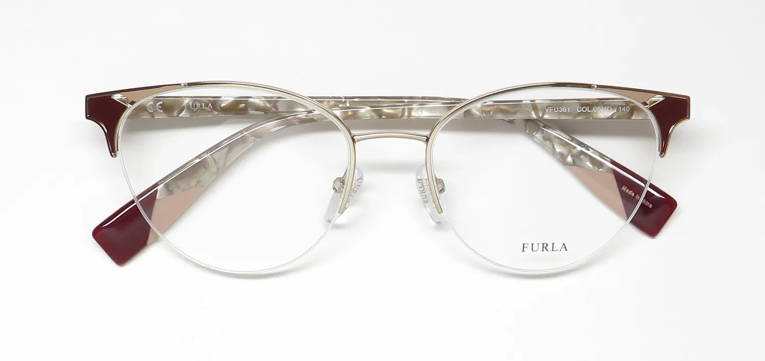 Furla Vfu361 08md Eyeglasses Gold 53mm 2
