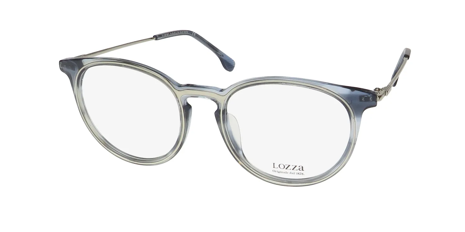 Lozza Vl4223 06wr Eyeglasses Blue 51mm