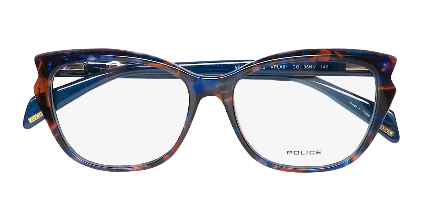 Police Vpla01 Stagedive 3 06nn Eyeglasses Blue Tortoise 53mm 2