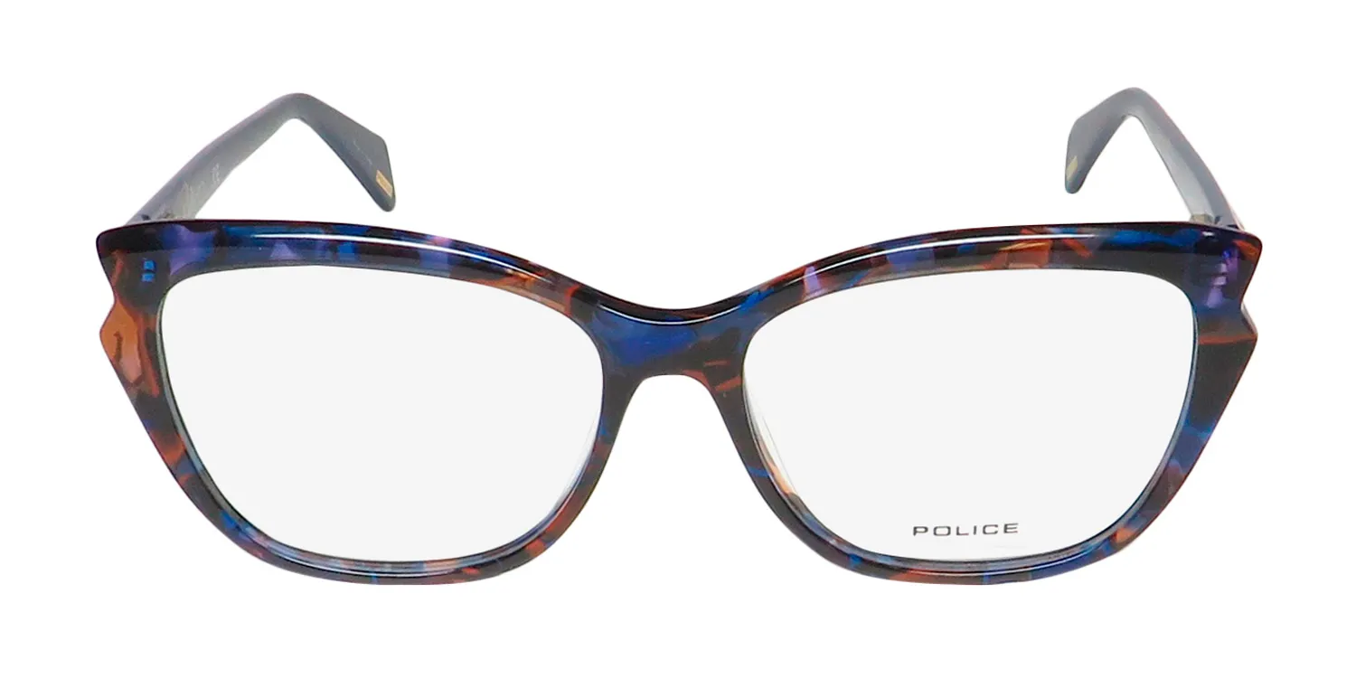 Police Vpla01 Stagedive 3 06nn Eyeglasses Blue Tortoise 53mm 3