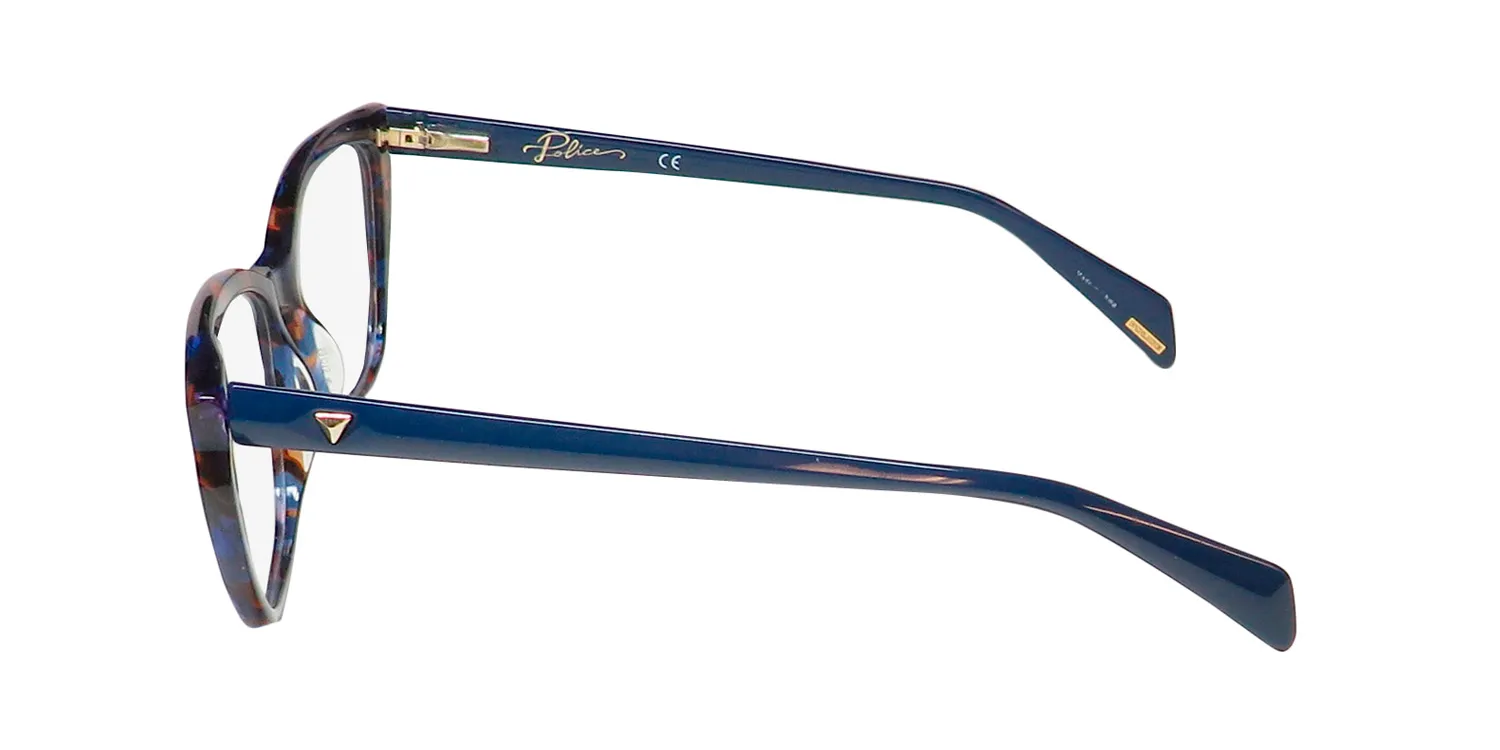 Police Vpla01 Stagedive 3 06nn Eyeglasses Blue Tortoise 53mm 4