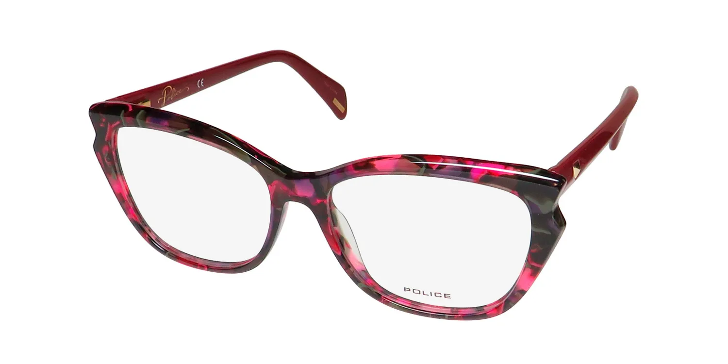 Police Vpla01 Stagedive 3 0720 Eyeglasses Burgundy 53mm