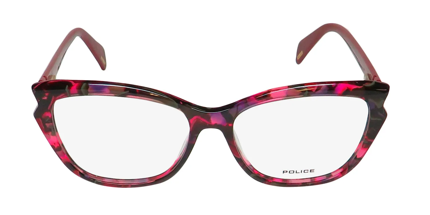Police Vpla01 Stagedive 3 0720 Eyeglasses Burgundy 53mm 3