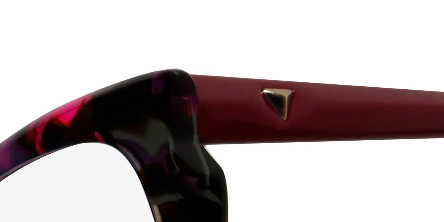 Police Vpla01 Stagedive 3 0720 Eyeglasses Burgundy 53mm 6