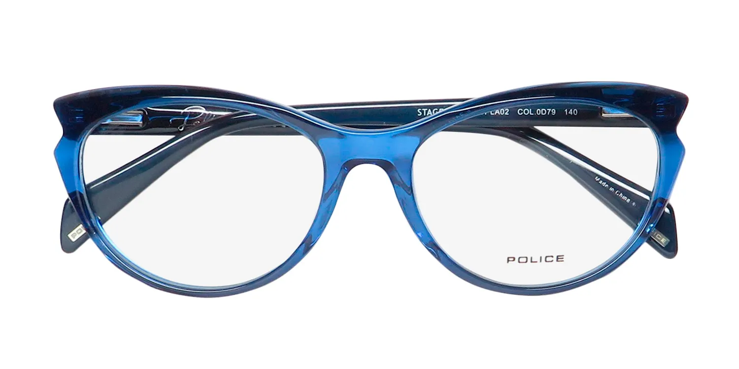 Police Vpla02 Stagedive 4 0d79 Eyeglasses Blue 54mm 2