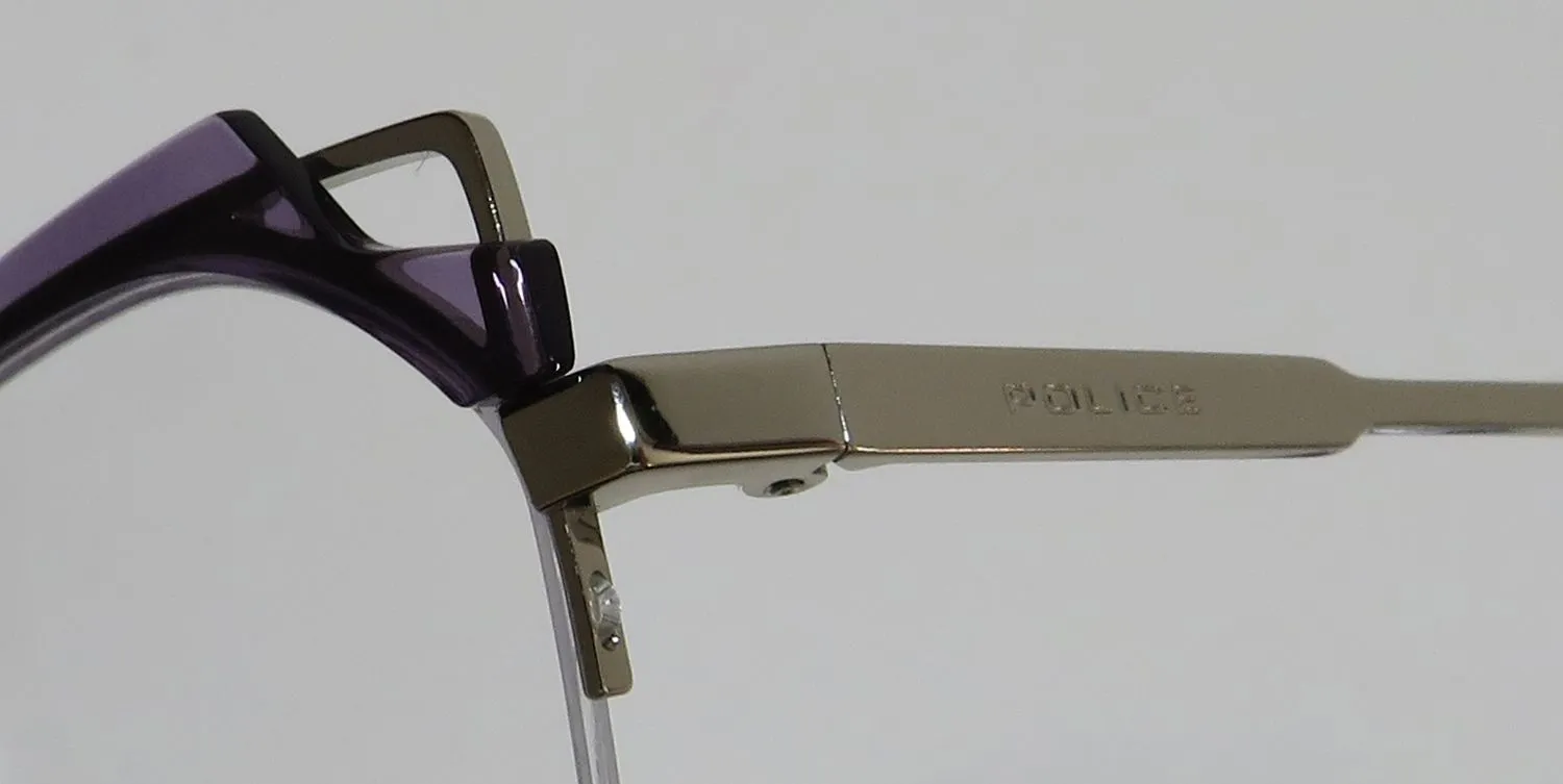 Police Vpla04 Zephirus 2 0579 Eyeglasses Crystal Purple 52mm 6
