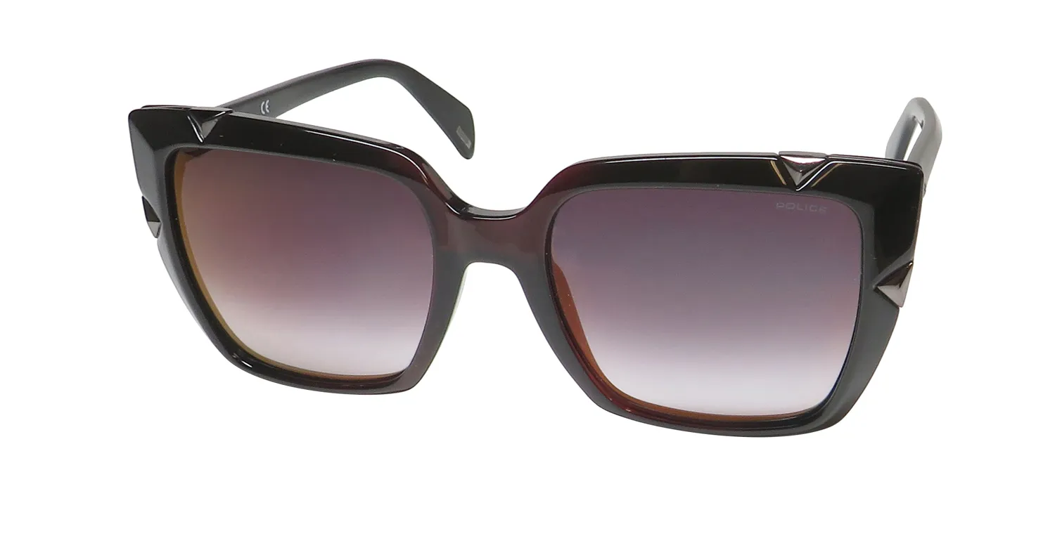 Police Spla15 906r Sunglasses Brown 52mm