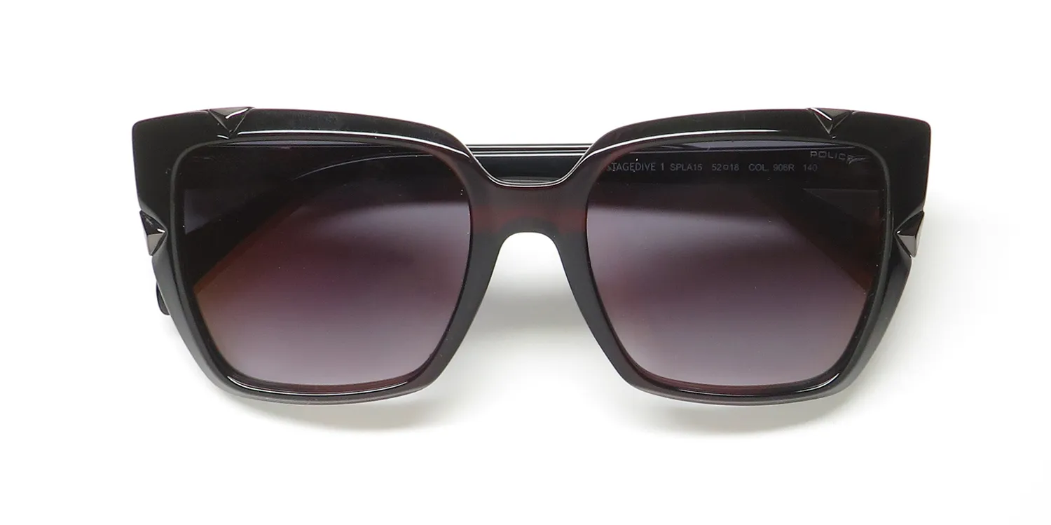 Police Spla15 906r Sunglasses Brown 52mm 2