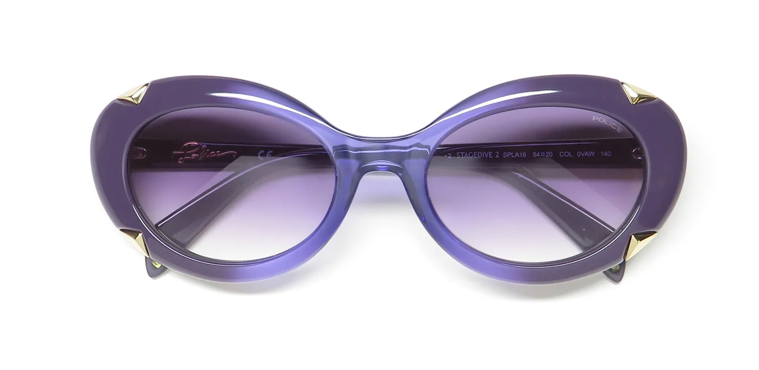 Police Spla16 0vaw Sunglasses Purple 54mm 2