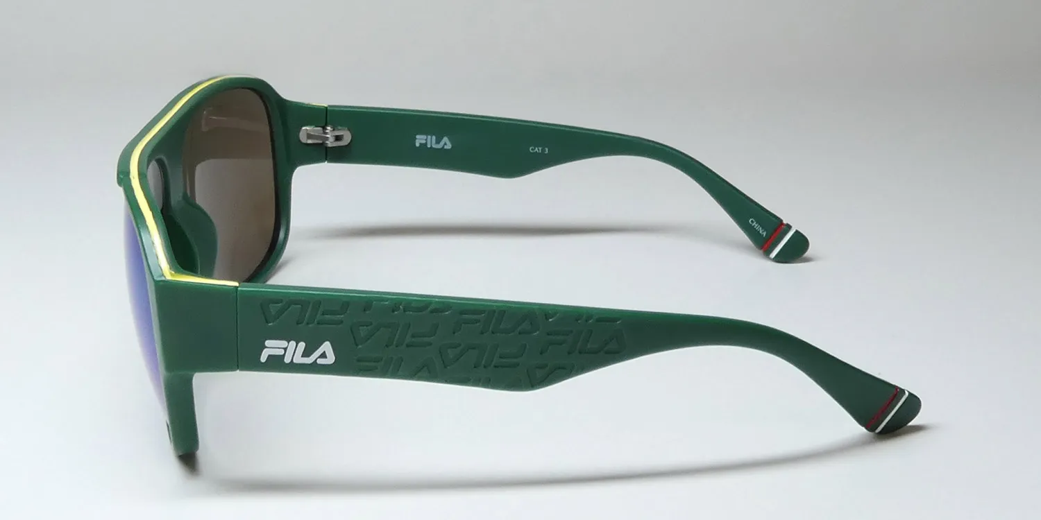 Fila Sf9346 b56b Sunglasses Matte Dark Petroleum Green 61mm 4