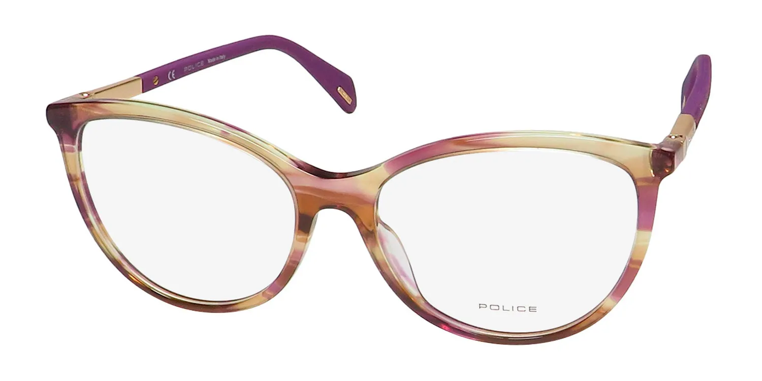 Police Vpla07 Jolie 3 09g2 Eyeglasses Striped Violet 55mm