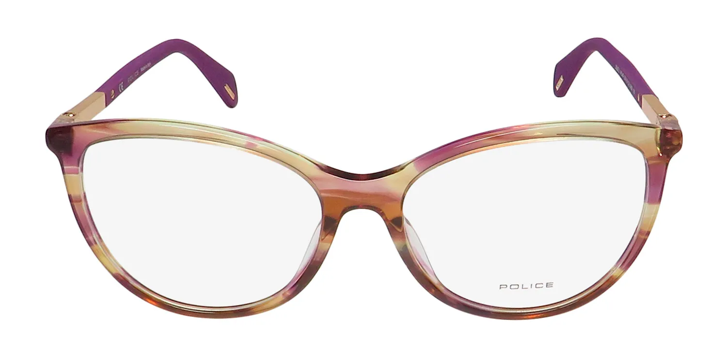 Police Vpla07 Jolie 3 09g2 Eyeglasses Striped Violet 55mm 3