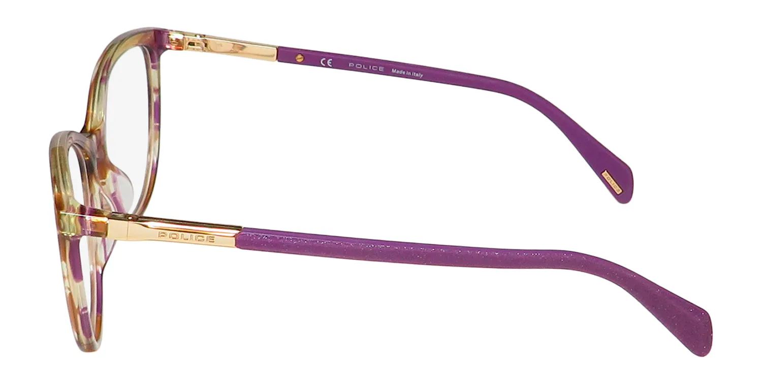 Police Vpla07 Jolie 3 09g2 Eyeglasses Striped Violet 55mm 4