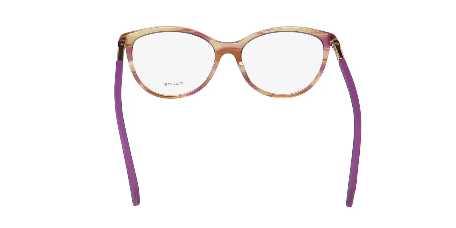Police Vpla07 Jolie 3 09g2 Eyeglasses Striped Violet 55mm 5