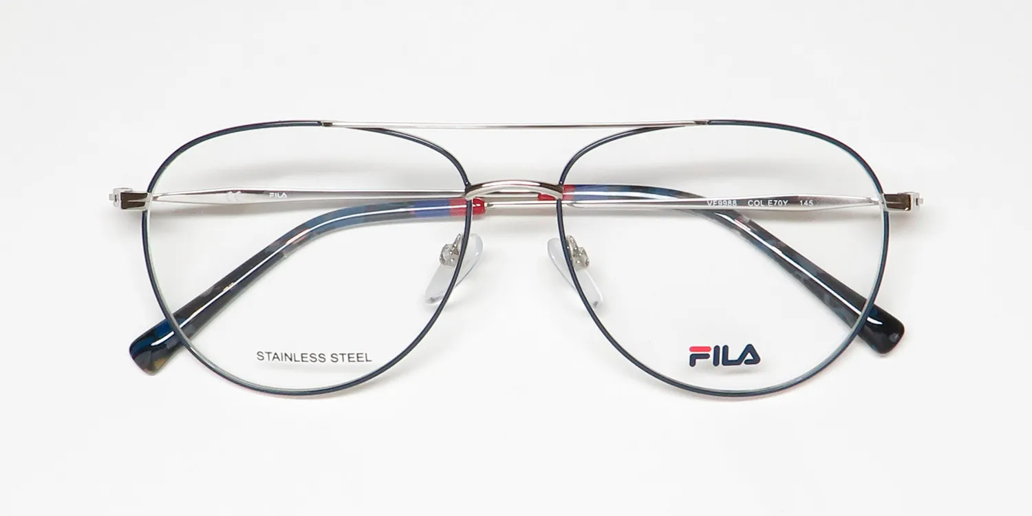 Fila Vf9988 e70y Eyeglasses Navy 56mm 2
