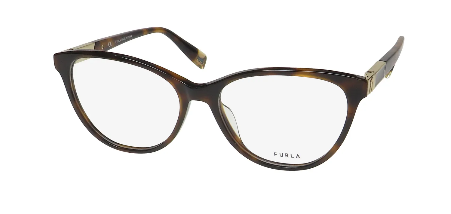 Furla Vfu388 01ay Eyeglasses Tortoise 54mm