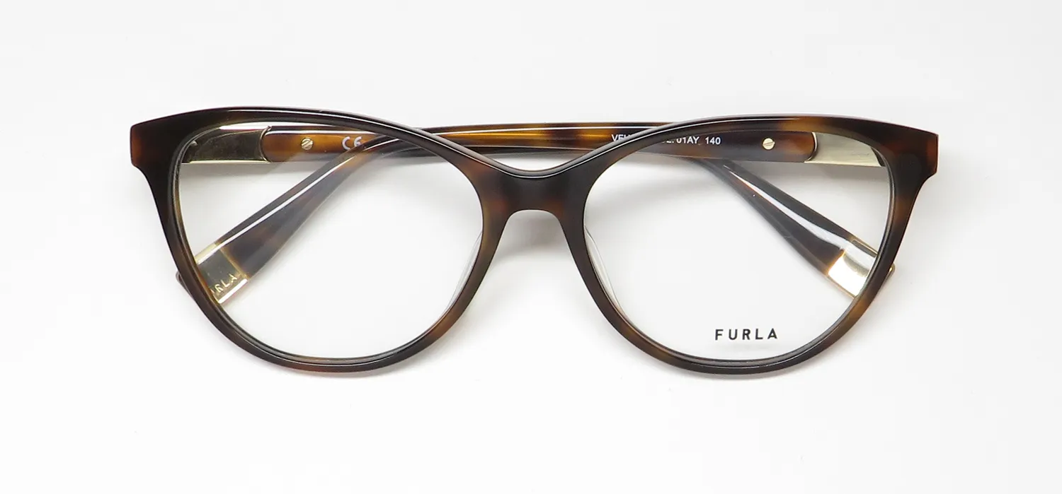 Furla Vfu388 01ay Eyeglasses Tortoise 54mm 2