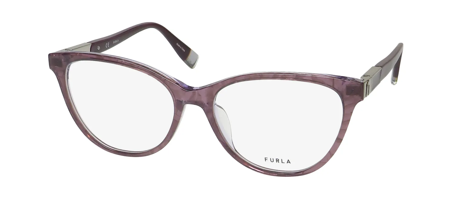 Furla Vfu388 09mv Eyeglasses Pearl Gradient Violet 54mm