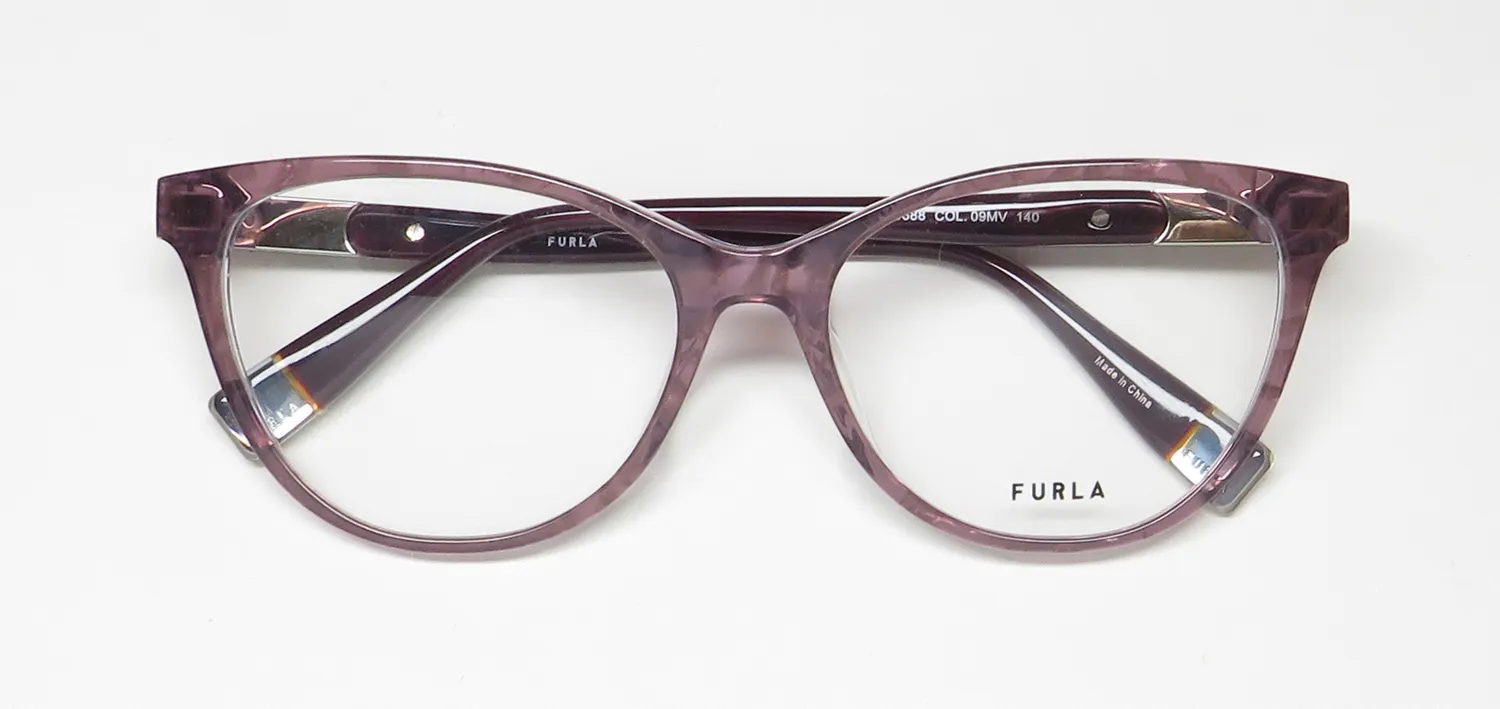 Furla Vfu388 09mv Eyeglasses Pearl Gradient Violet 54mm 2