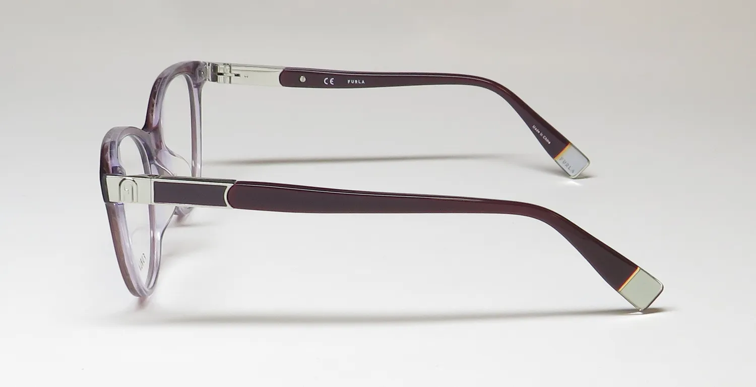 Furla Vfu388 09mv Eyeglasses Pearl Gradient Violet 54mm 4