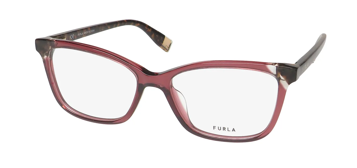 Furla Vfu387v 0afd Eyeglasses Burgundy 53mm