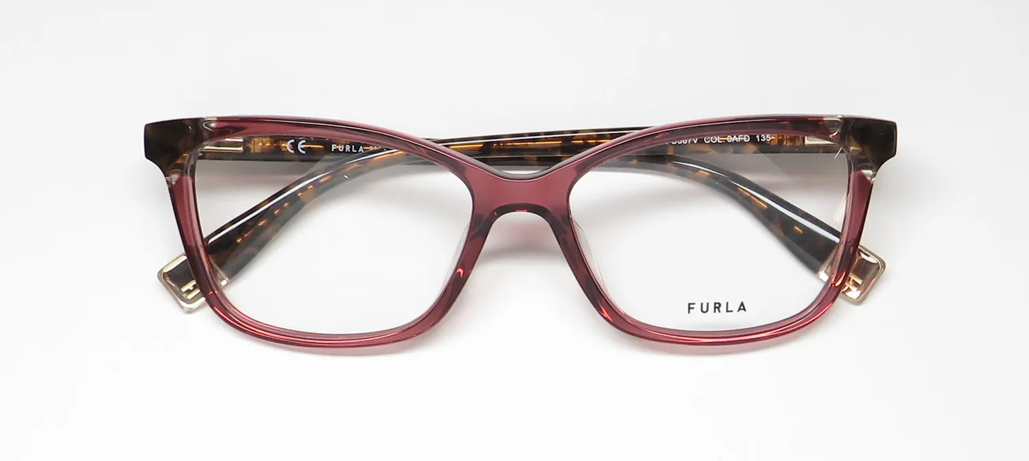 Furla Vfu387v 0afd Eyeglasses Burgundy 53mm 2