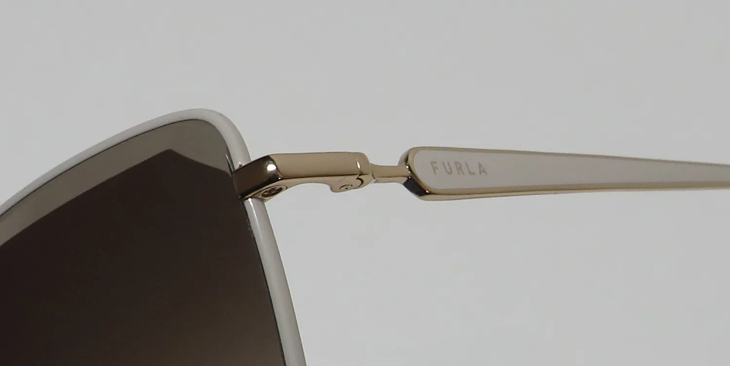 Furla Sfu403 0361 Sunglasses White 59mm 6