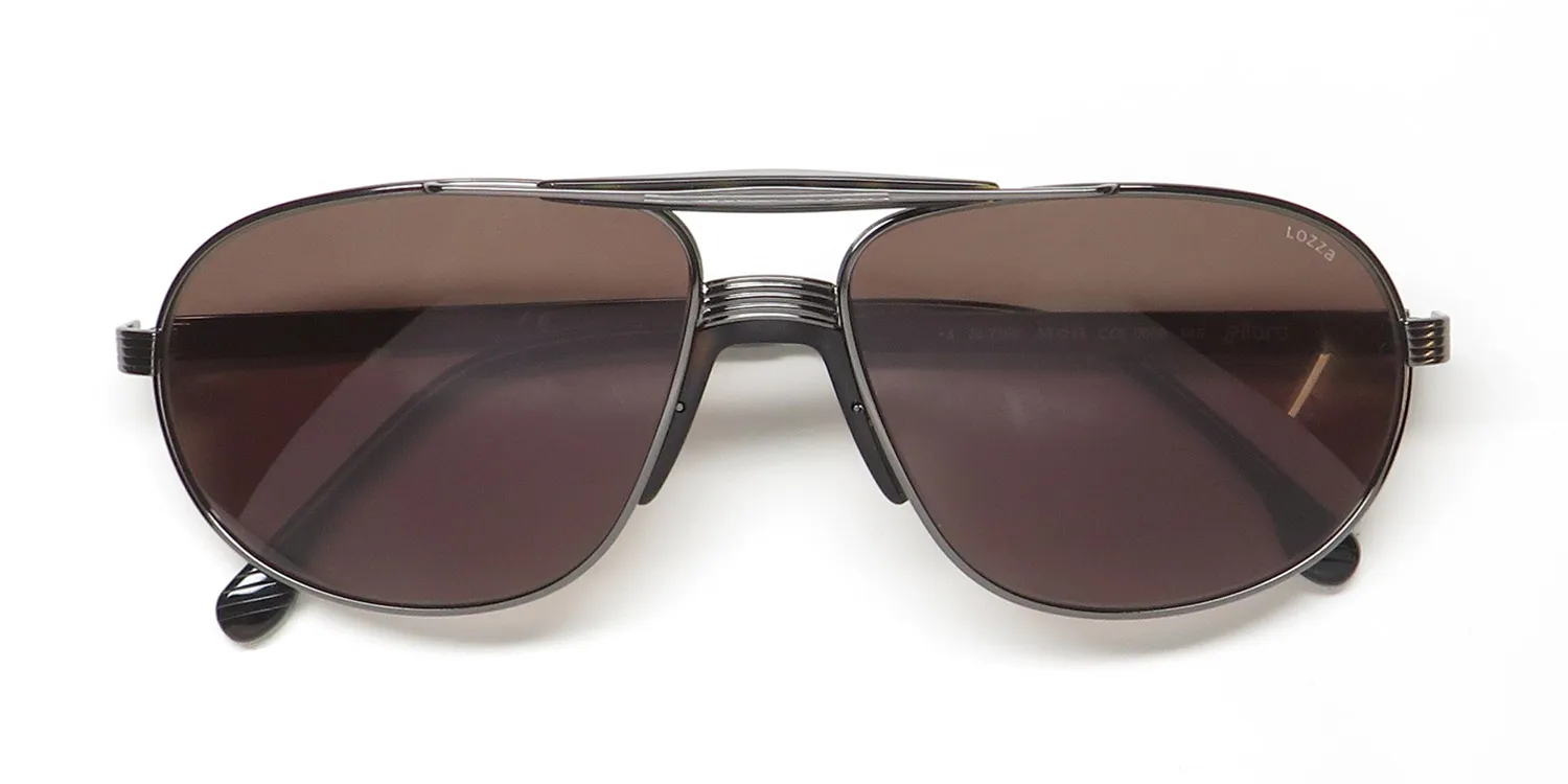 Lozza Sl2368 0568 Sunglasses Gunmetal 59mm 2